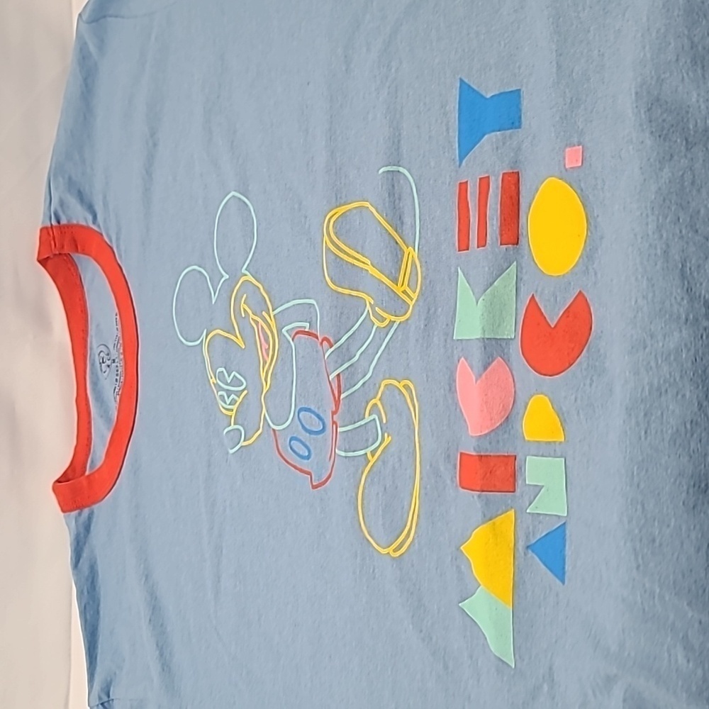 Disney Parks Mickey and Co Red Blue Unisex Shirt Medium